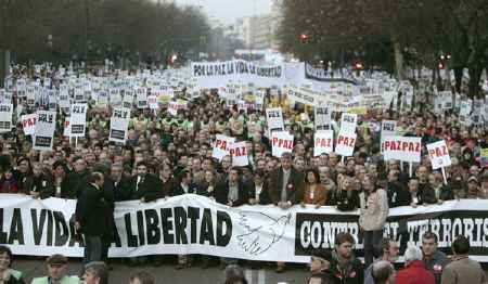 Marcha contra el terrorismo, en Madrid